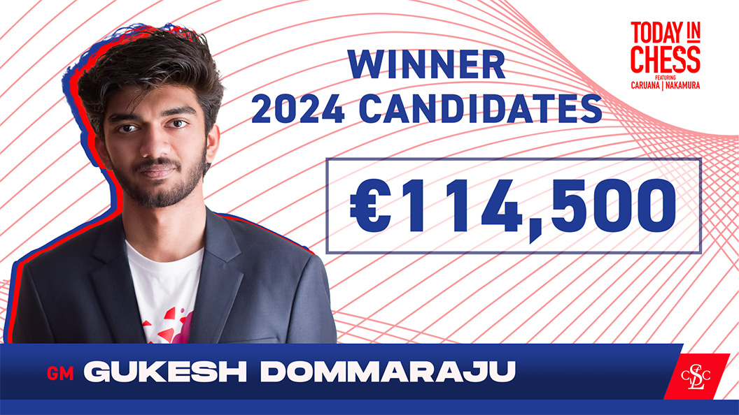 2024 Candidates Winner - GM Gukesh Dommaraju