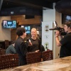 Teryn Schaefer interviews GM Alejandro Ramirez at Kingside Diner - photo by Austin Fuller